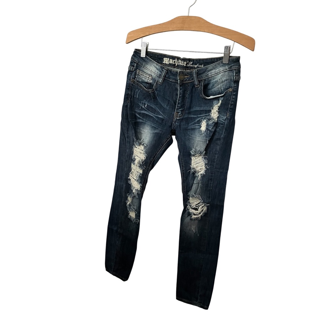 Machine Distressed Jeans Size 7